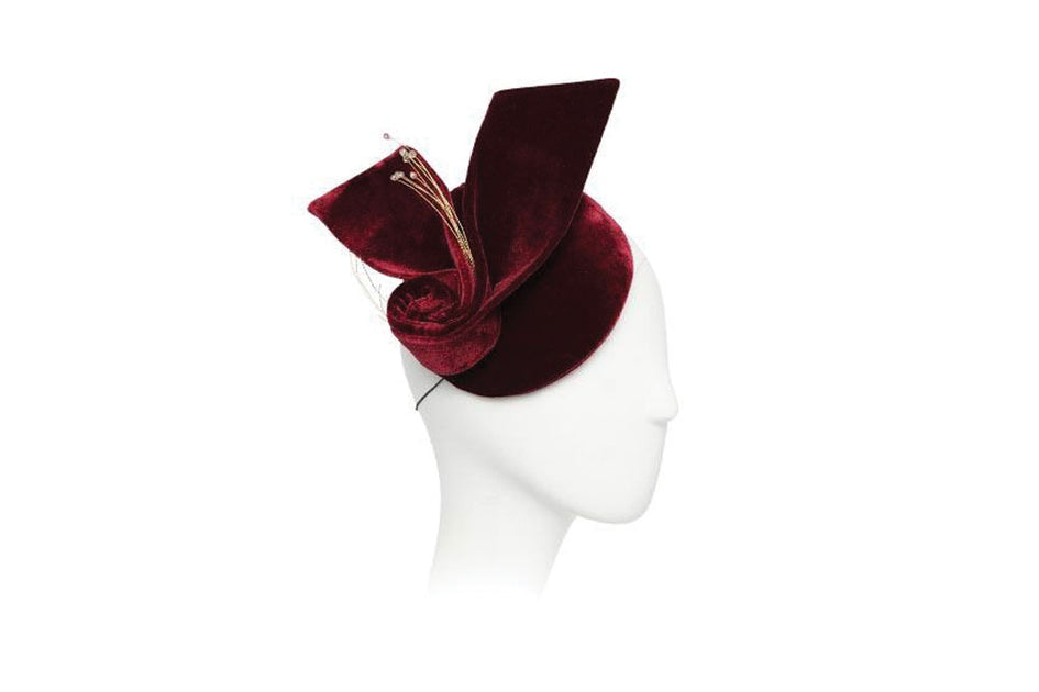 Lolla Silk Velvet Fascinator Headpiece Ophelie Hats Shop Custom Made