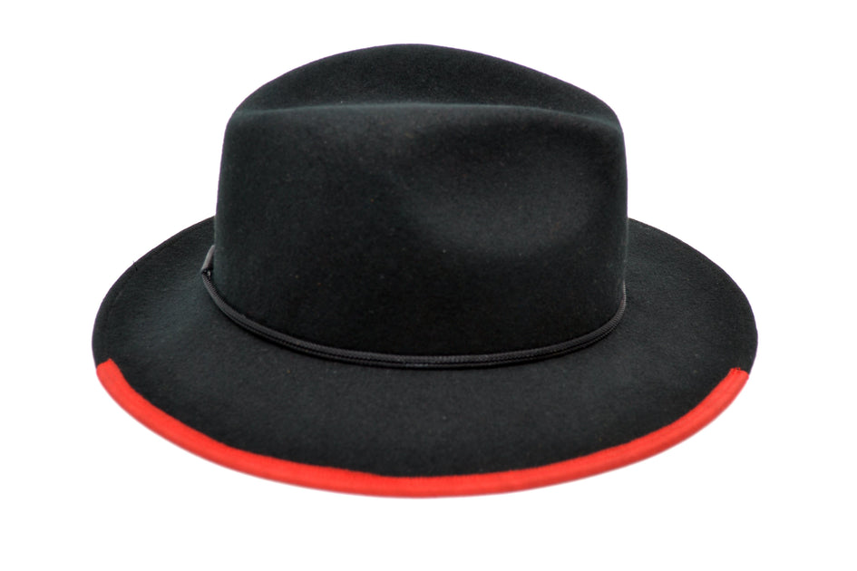 Moonstone Fedora Wool Felt Hat | Ophelie Hats Shop Custom Made Felt Hats Montréal Canada 58cm / Shitake