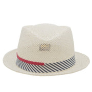 Nautical Straw Trilby Hat | Ophelie Hats Shop Custom Made Felt Hats Montréal Canada