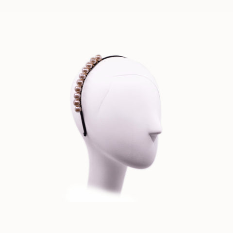 Ava Pearl headband | Ophelie Hats Shop Custom Made Pearl Headband Montréal Canada