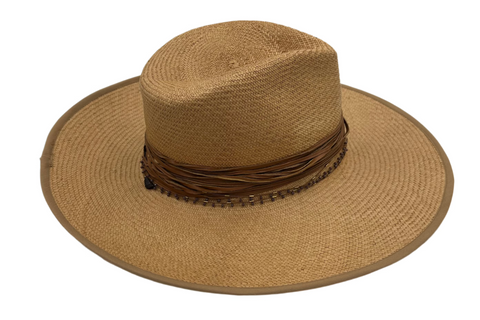 Chapeau de panama chocolat belge