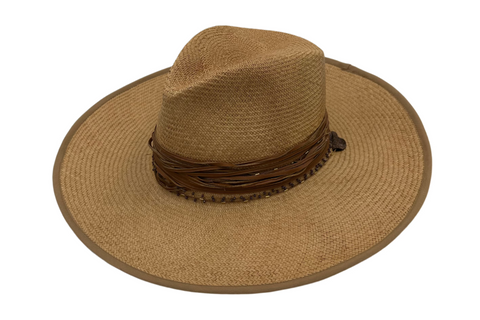 Chapeau de panama chocolat belge