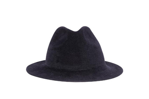 Bugsy Siegel Fedora Chapeau de fourrure en feutre | Ophelie Hats Shop Chapeaux en feutre sur mesure Montréal Canada