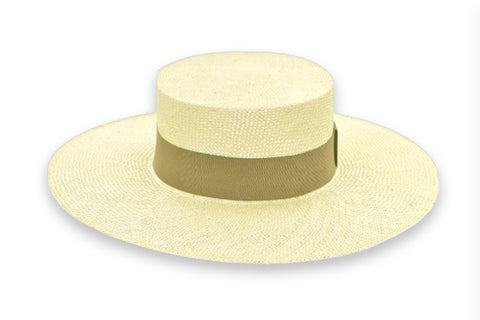 Chapeau de paille naturel Panama | Ophelie Hats Shop Custom Made Panama Hats Montréal Canada