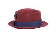 Chapeau de porc en feutre de laine Plume Pop | Ophelie Hats Shop Custom Made Felt Hats Montréal Canada
