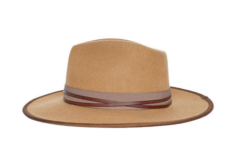 Chapeau Spitfire en feutre de laine à larges bords | Ophelie Hats Shop Custom Made Felt Hats Montréal Canada