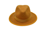 Firedust Marigold  Felt Fedora Hat | Ophelie Hats Shop Custom Made Felt Hats Montréal Canada
