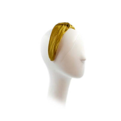 Amelia Knotted Headband in Dupioni Silk | Ophelie Hats Shop Custom Made Silk Knotted Headband Montréal Canada