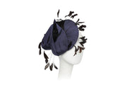 Dometrya Raw Silk Fascinator Headpiece | Ophelie Hats Shop Custom Made Felt Hats Montréal Canada
