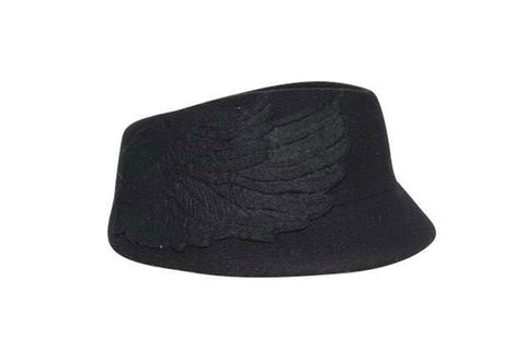 Harterix Winged Wool Felt Cap | Ophelie Hats Shop Custom Made Felt Hats Montréal Canada