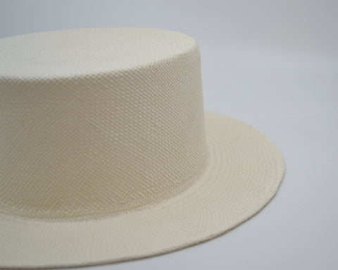 Lucky Tommy Panama Boater Hat | Ophelie Hats Shop Custom Made Panama Hats Montréal Canada