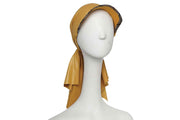 Mycena Tee Wool Cap with Silk Chiffon Scarf | Ophelie Hats Shop Custom Made Felt Hats Montréal Canada