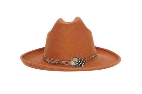 Sable d'ombre Western Rancher Wool Felt Hat | Ophelie Hats Shop Custom Made Felt Hats Montréal Canada
