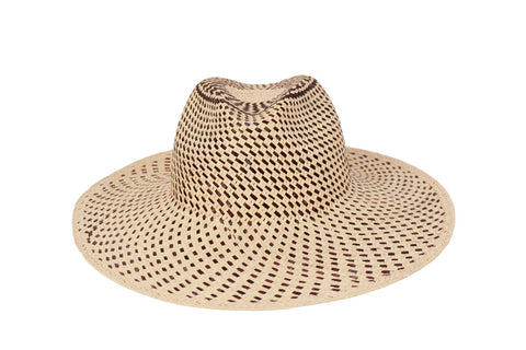Santa Monica Straw Panama Fedora Hat | Ophelie Hats Shop Custom Made Felt Hats Montréal Canada