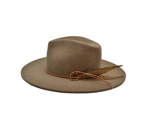 Topango-Soot Felt Rancher | Ophelie Hats Shop Custom Made Felt Hats Montréal Canada