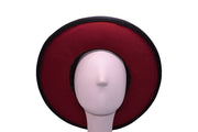 Topango Red and Black Felt Hat | Ophelie Hats Shop Custom Made Felt Hats Montréal Canada